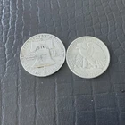 Two Silver Half Dollars,one Walking Liberty 1945 , One Ben Franklin 1952