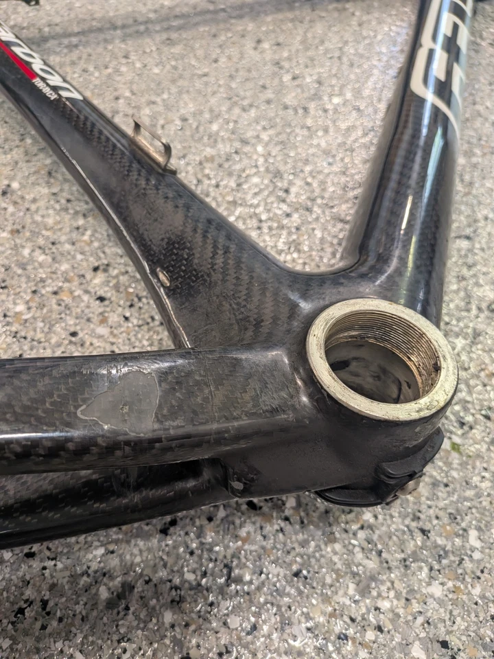 Quadro de bicicleta 2006 feltro F3C fibra de carbono corrida de estrada triatlo 54cm - Imagem 3 de 4