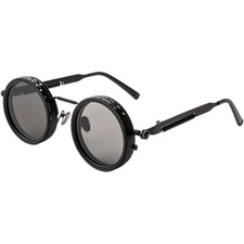 Steampunk Rotating ND Filter Sunglasses, Black 138 59 152 mm,