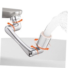 1440 Sink Faucet Aerator Extension Swivel Faucet Extender for 1PCS Silver