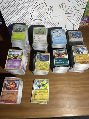 Pokemon Card Lot Bulk Sorted by Type Mostly Commons and Reverse Holos NM/LP - Picture 2 of 5