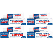 Secure Denture Adhesive Cream Strong Hold Zinc Free Denture Fixative 40g x4