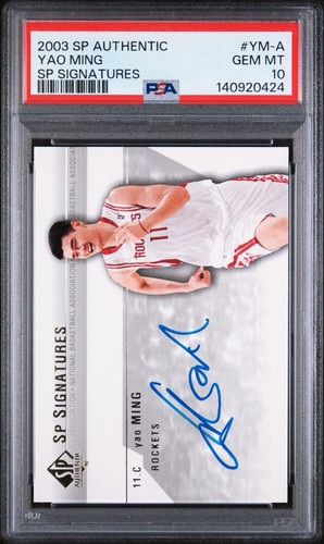 Yao Ming #YM-A 2003 SP Authentic Signatures card