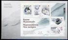 CANADA 2021 SNOW MAMMALS SOUVENIR SHEET FIRST DAY COVER !! M16