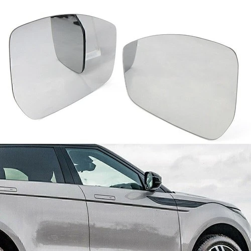 Pair Rear View Mirror Glass For Land Rover Discovery Sport Jaguar F-PACE E-PACE