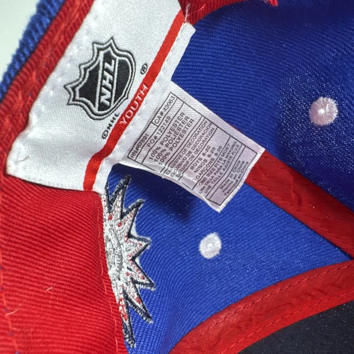 NY rangers snapback New York outerstuff blue red NHL youth hat hockey EXCELLENT - Picture 8 of 9