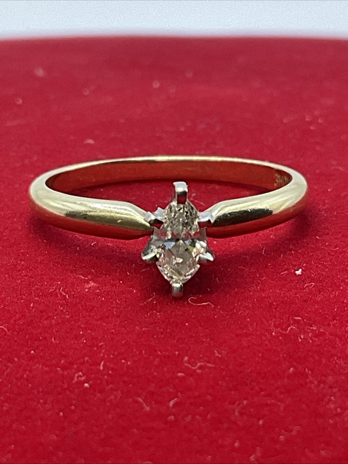 BEAUTIFUL Engagement Ring Solid 14K Two Tone Gold… - image 22