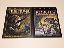 GURPS lot Time Travel+Robots NM pages Steve J...