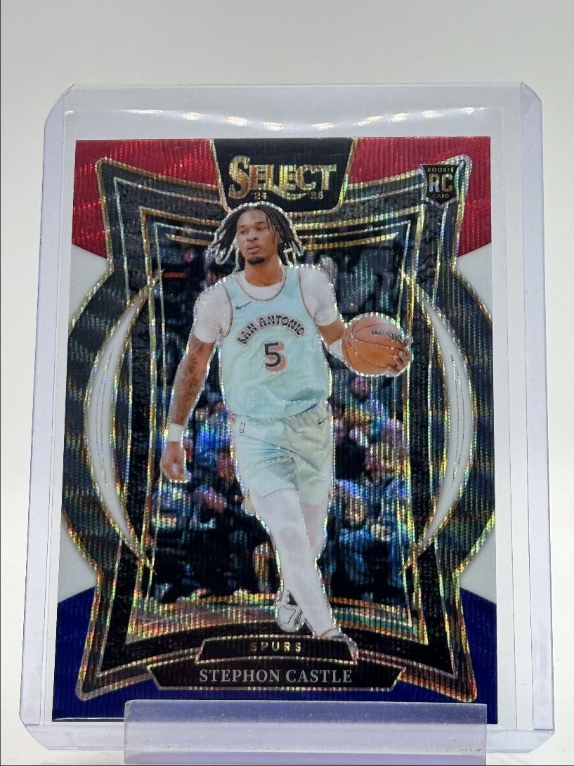 STEPHON CASTLE 2024-25 SELECT CONCOURSE ROOKIE TRI COLOR SPURS RC Q4397