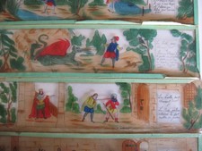 Plaque Souple Pour Lanterne Magique Vallet - Série 12 'Le Peintre Et Le Singe', Occasion