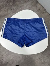 Vintage 80's Adidas Men s Sprinter Running Blue Shorts Made West Germany Sz L/XL