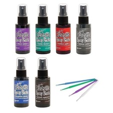 Tim Holtz - Distress Bolds Spray Stain - Hickory Smoke, Wilted Violet, Blueprint