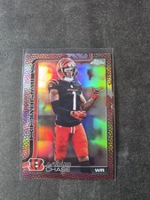 2025 Topps Chrome Ja’Marr Chase #58 Pigskin Refractor