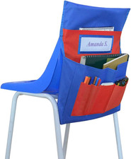 Chairback Buddy Pockets Chart, Kids School Supplies, Seat Storage Organizer for