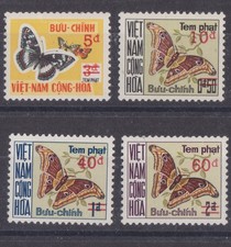 Lot de Papillon du Viêt-Nam série n°21/24 Taxe **neuf