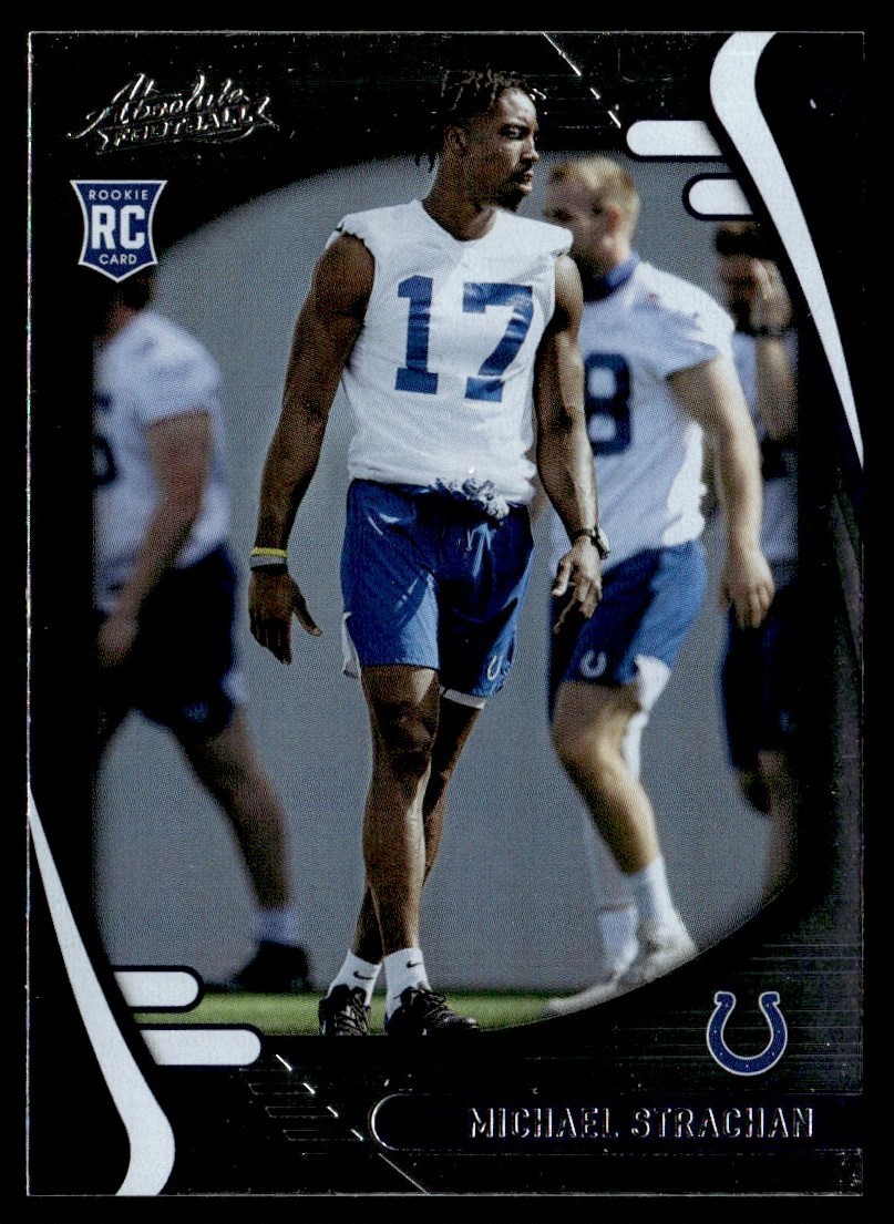2021 Panini Absolute Michael Strachan Rookie Auto Charleston Golden Eagles #188