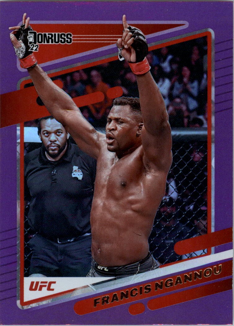 2022 Donruss UFC Purple Flood #39 Francis Ngannou - UFC