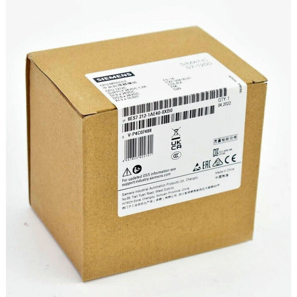 New Siemens 6ES7212-1AE40-0XB0 SIMATIC S7-1200 CPU 1212C 6ES7 212-1AE40-0XB0 - Image 3 of 4