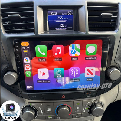 Apple Carplay For 2008-2013 Toyota Highlander Android 15.0 Car Stereo Radio GPS