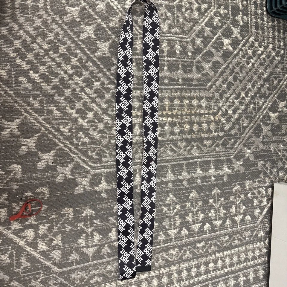 Ремень Nike ремень без пряжки просто сделай это мужской размер 36 черный и белый - Изображение 2 из 3