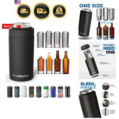 Universal Can Cooler - Fits All - For Regular 12 & 16 oz or Slim-Size Bottles...