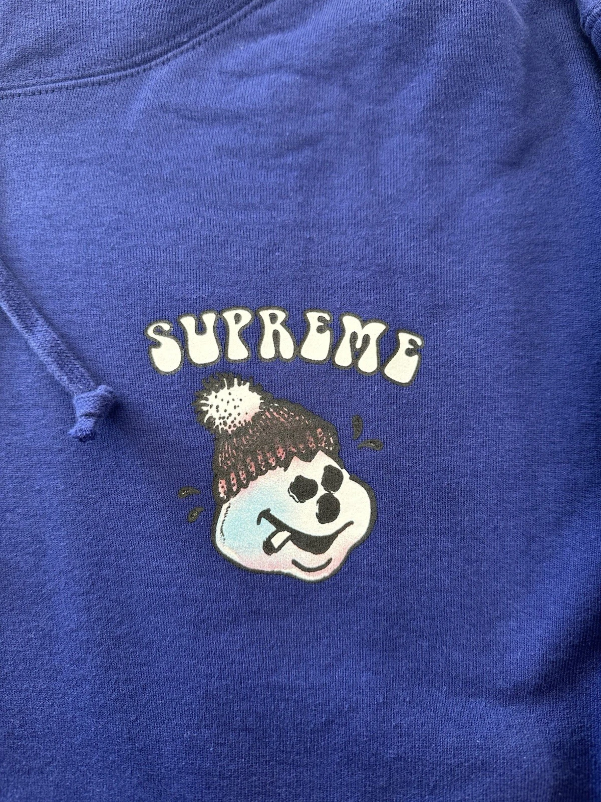 Felpa con cappuccio Supreme Pupazzo di Neve Dark Royal