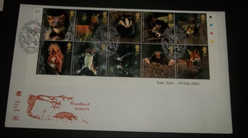 2004 WOODLAND ANIMALS STUART FIRST DAY COVER - MOUSSEHOLE, PENZANCE