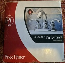 Price Pfister Treviso 48-DC00 Polished Chrome 4-Inch Centerset Bathroom Faucet