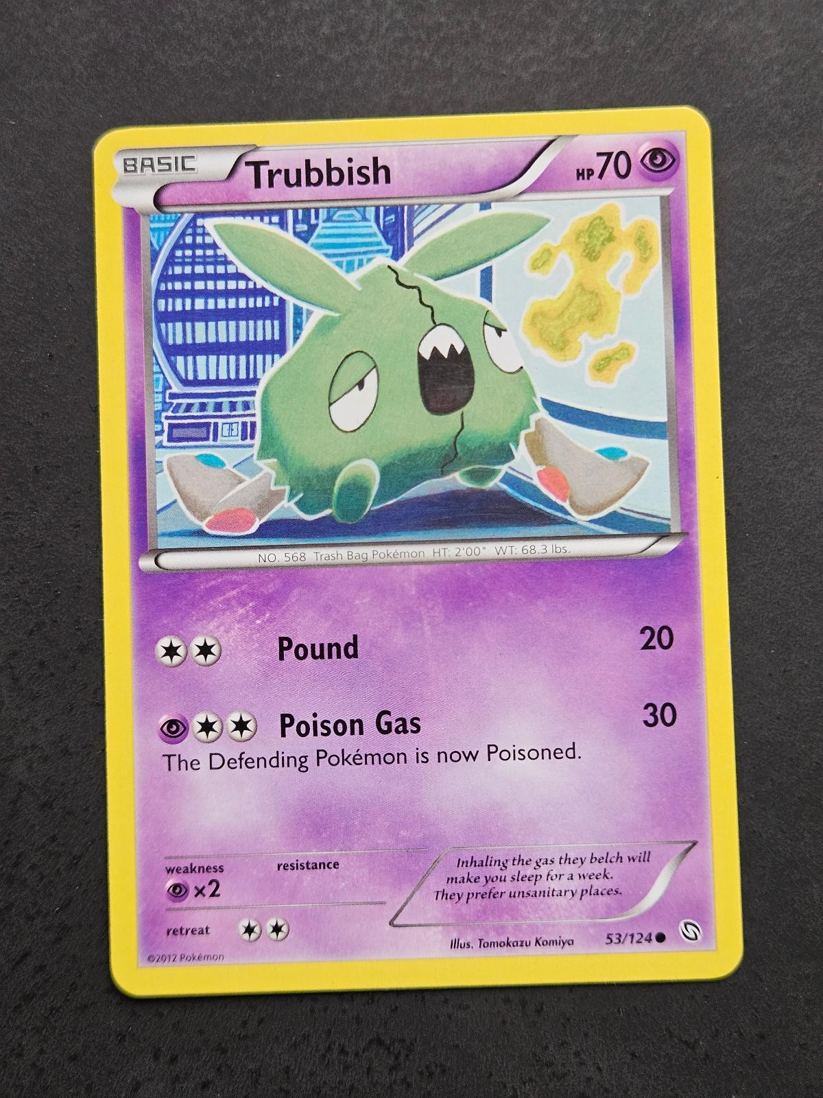 Trubbish 53/124 Common Dragons Exalted Pokemon Near Mint