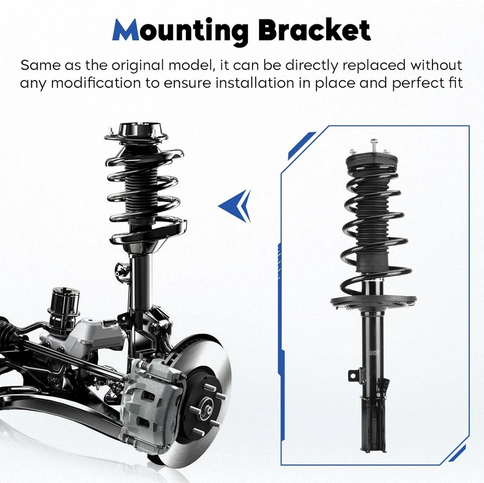 Set 2 Rear Complete Shock Absorbers For 07-11 Toyota Avalon Camry Lexus Es350 Foto 4 de 4