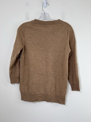 J Crew Pullover Merinowolle leicht Gr. PM Damen hellbraun " - Bild 2 von 8