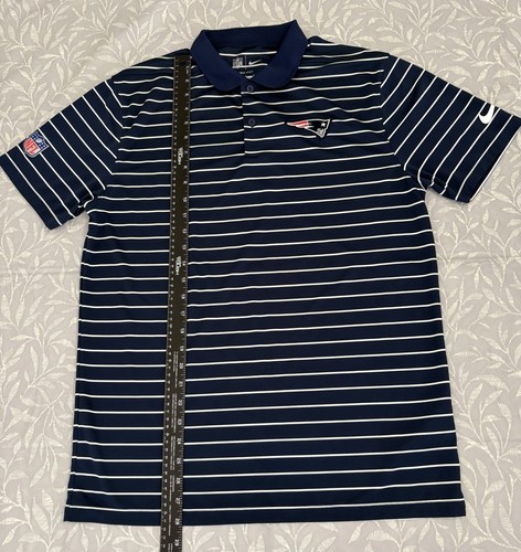 New England Patriots Nike Official NFL Polo Short Sleeve Shirt Dri-Fit Medium - Picture 6 of 9