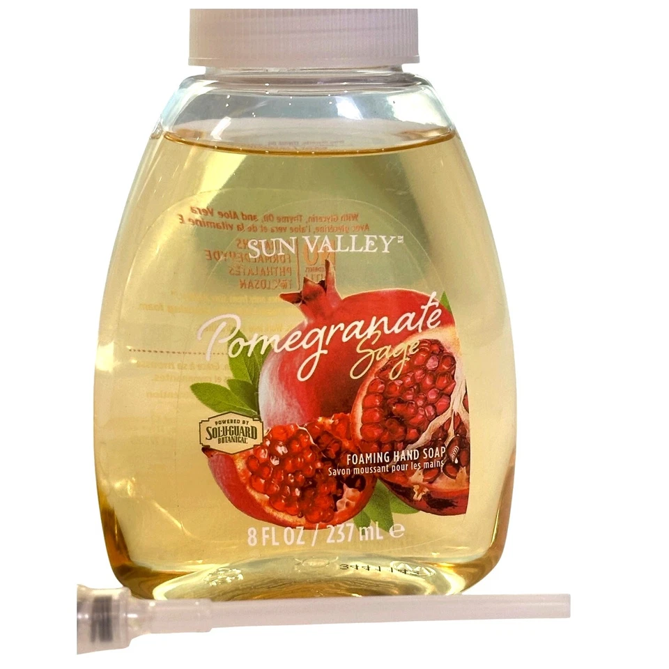 Melaleuca Sun Valley romã sálvia espuma 8 oz sabonete para as mãos pacote com 2 com 1 bomba - Novo - Imagem 2 de 3