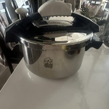 Olla a presión superior de acero inoxidable Royal Prestige CO1270 6 L tapa de bloqueo