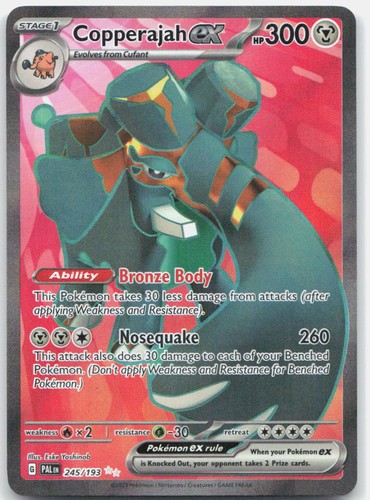 COPPERAJAH EX 245/193 ULTRA RARE Paldea Evolved Pokemon NM