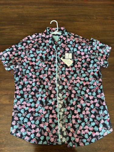 Stone Rose Men's Short Sleeve Button Down Shirt XXL 2XL