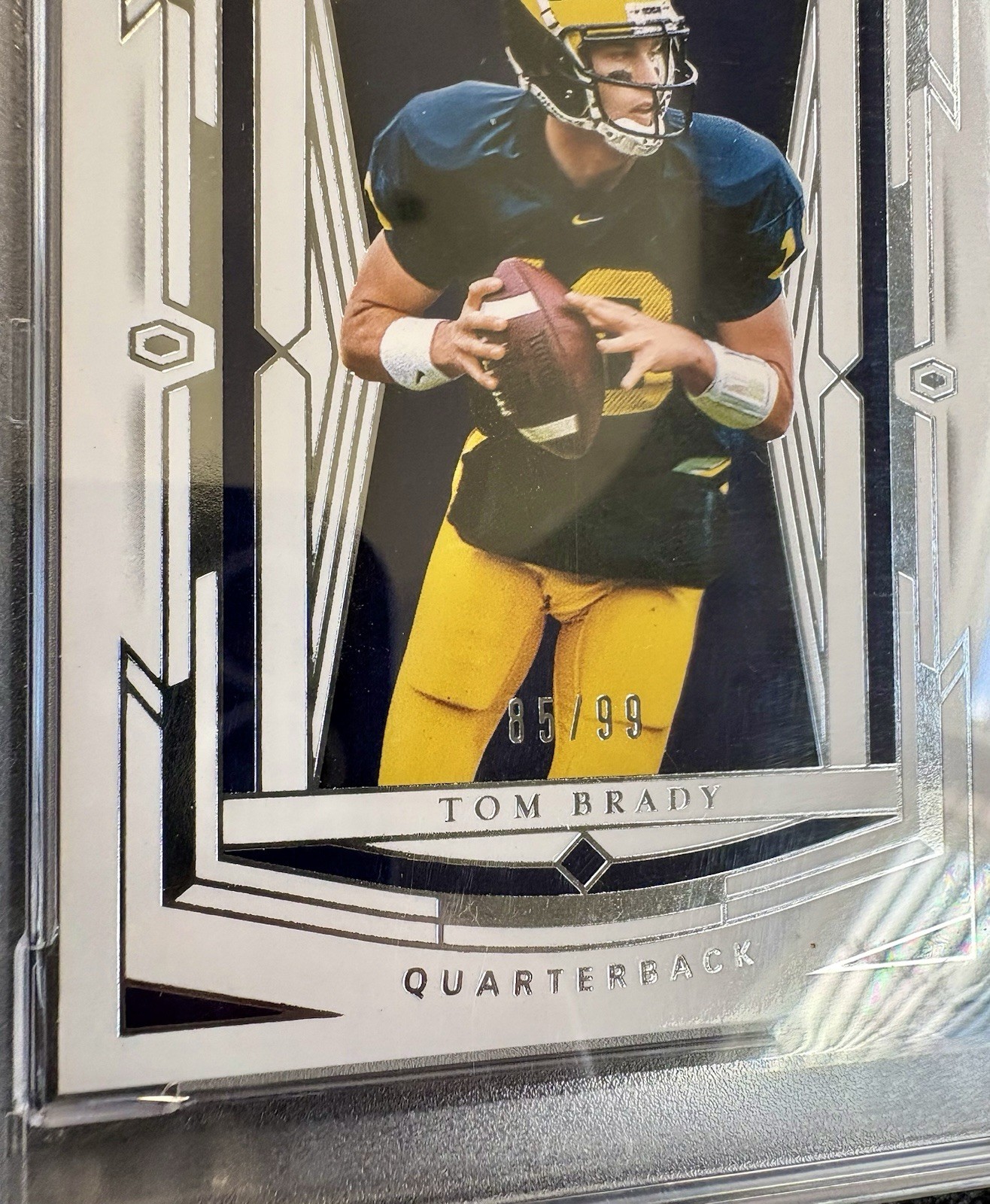 2020 Panini National Treasures Tom Brady 85/99 PSA 10 GEM MINT POP 5 view 2