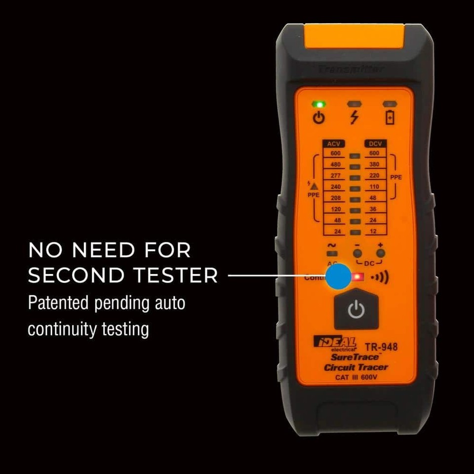 SureTrace Plus Circuit Tracer,0-600 Volts AC/DC w/Continuity Test | eBay