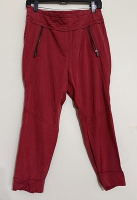 BEATE HEYMANN Women Pant 12 pull on Lagen look y2k soft red office retro