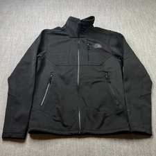 The North Face Apex Risor Jacket Mens S Black Windwall Coat Outdoor Hiking Trail