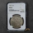 1921-S Morgan Silver Dollar $1 - NGC MS62 - San Francisco
