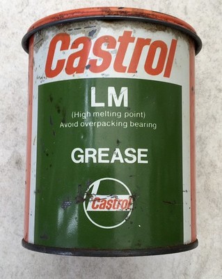 VINTAGE CASTROL L.M. (HOCHSCHMELZPUNKT) FETT 500g GRAMM DOSE AUTOMOBILE
