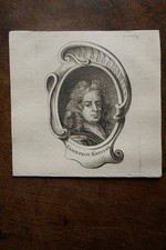 GODFREY KNELLER (1646-1723) PORTRAIT ENGRAVING FROM 1745, born in LUBECK, PAINTER