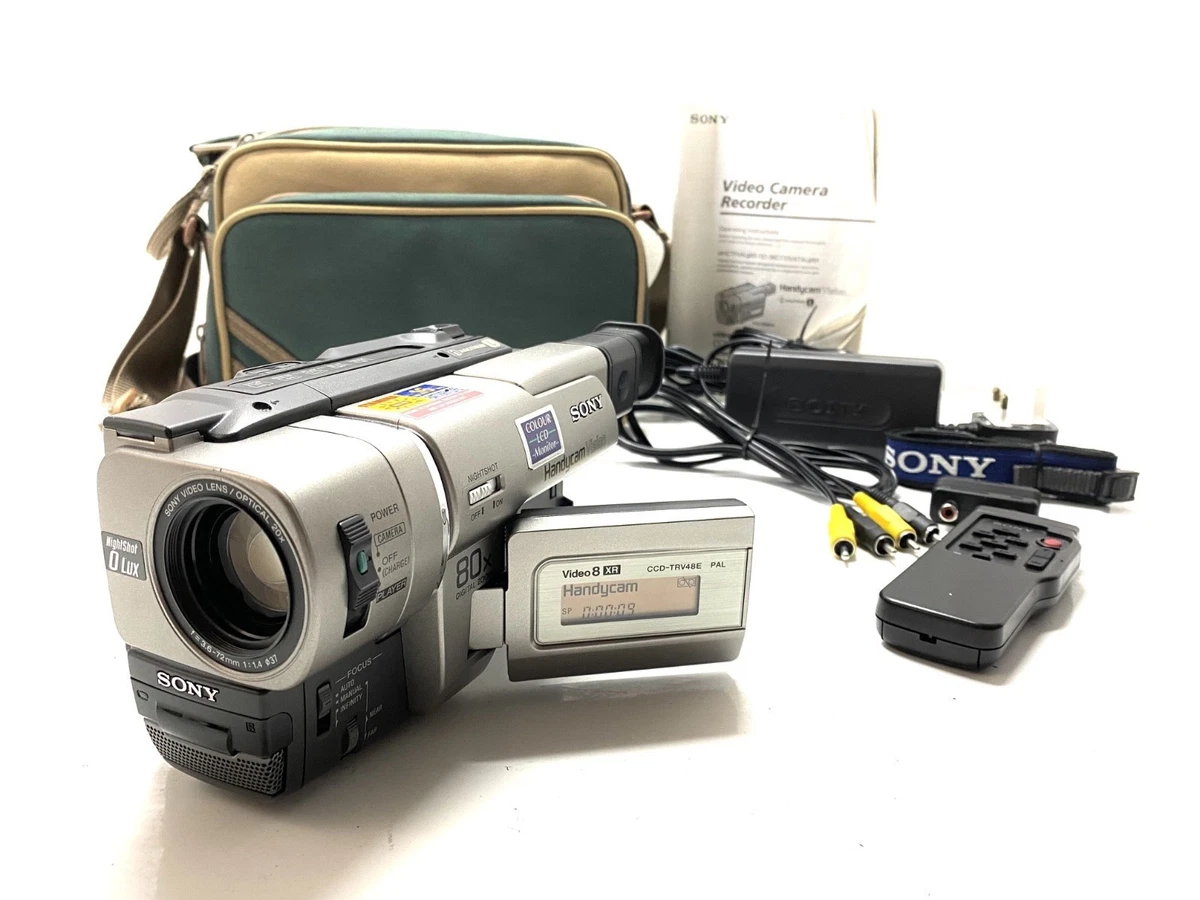SONY Handycam 80倍ズーム Hi8 SONY HI - FI STEREO VIDEO 8 10X HANDY-CAM +BAG,AND LOTS OF GOOD