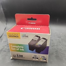 Canon 285XL Black/286XL Color Ink Cartridges 3.0X More Prints 