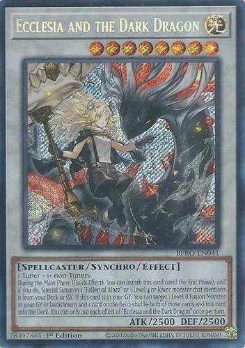 Ecclesia and the Dark Dragon - BPRO-EN041 - Secret Rare - 1st Edition Near Mint,