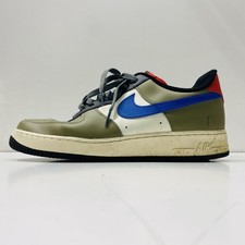 Scarpa stringata Nike Air Force 1 07 315122-307 in pelle oliva da uomo taglia 11
