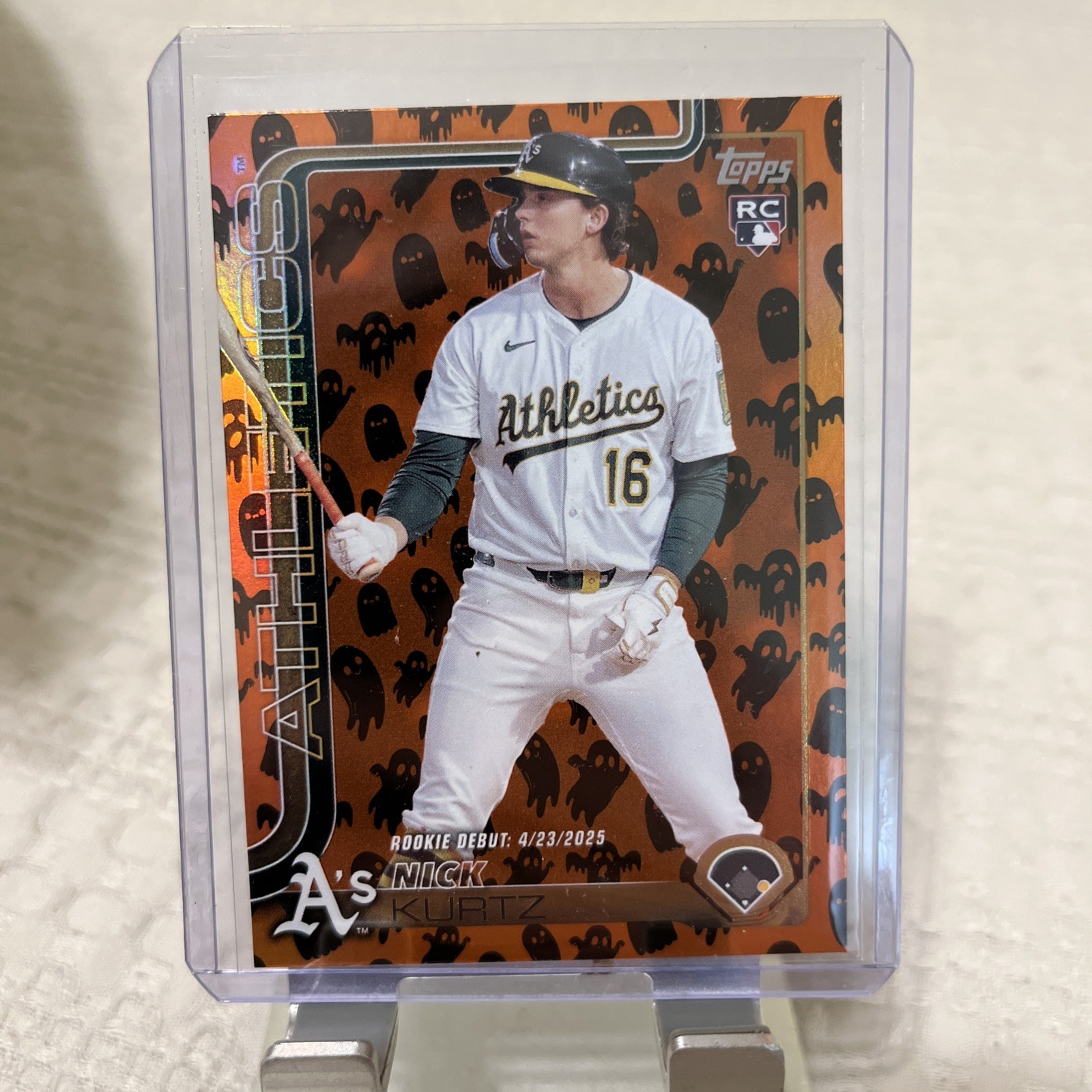 2025 Topps Update Nick Kurtz RC Halloween Ghost SSP #US197 Athletics Rookie