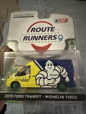 Greenlight Ford Transit Van Lwb High Roof Michelin 2019 1:64 53020A