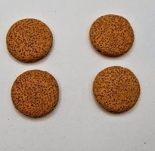 Lava (Goldenrod) 30mm Coin Pendants(4 Pendants)